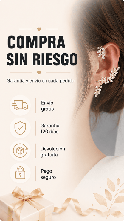 Ear Cuff Hojas de Luna - Lumine