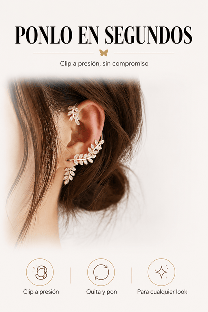 Ear Cuff Hojas de Luna - Lumine